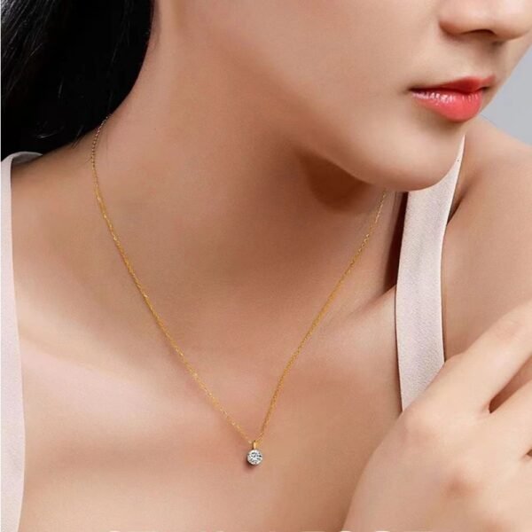 ชินต์ จี้มินิเพชรเดี่ยวเหล็กไทเทเนียม - Image 2
