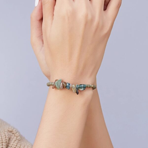 สร้อยข้อมือหินลูกปัดธรรมชาติ - Image 2