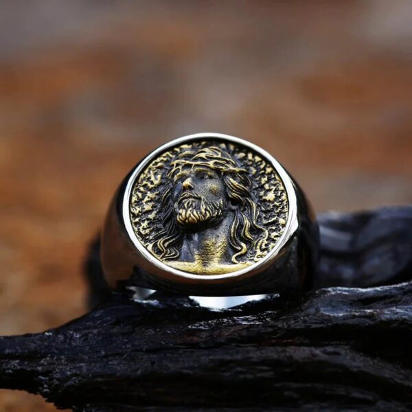 religion Jesus Ring Cross Exorcism - Image 3