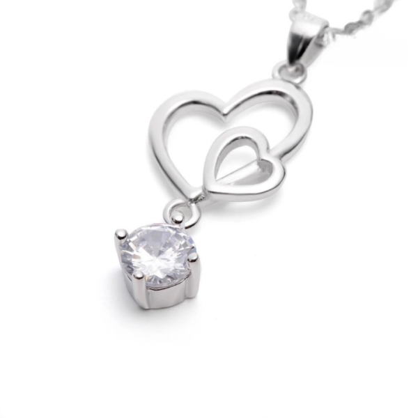 jewelry สร้อยคอแฟชั่นประดับจี้หัวใจ n2320 - Image 3