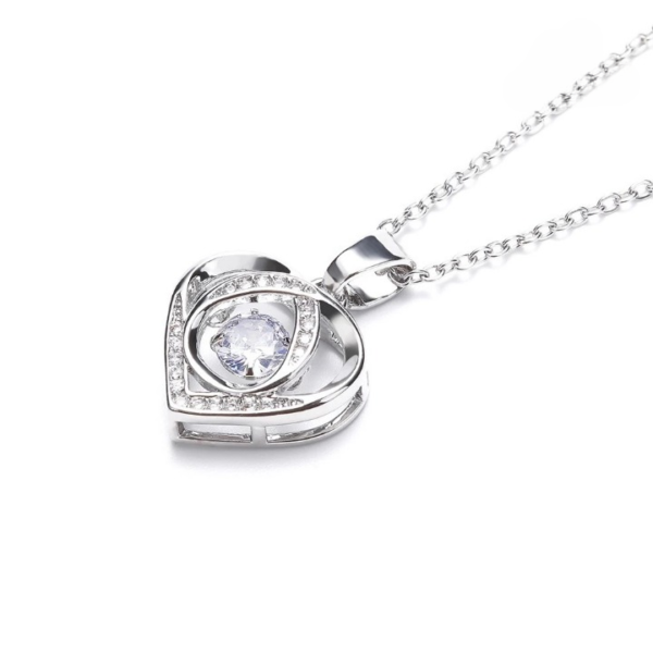 jewelry สร้อยคอผู้หญิงจี้แฟชั่นรูปหัวใจ - Image 2