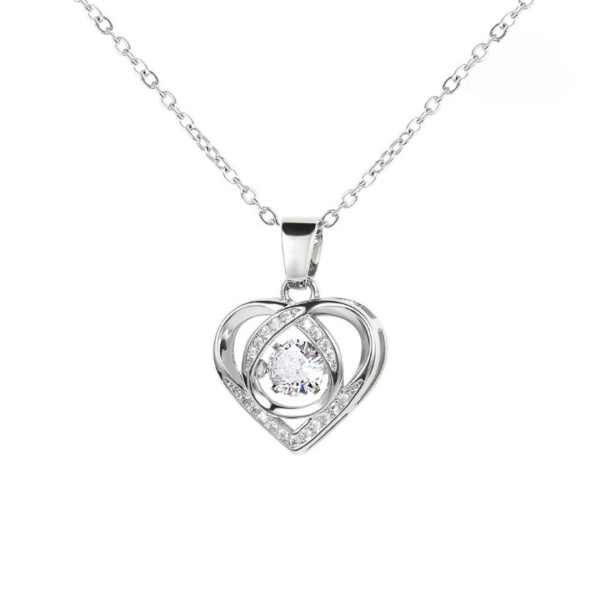 jewelry สร้อยคอผู้หญิงจี้แฟชั่นรูปหัวใจ - Image 3