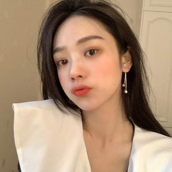 ต่างหูมุกแฟชั่นเกาหลี - Image 3